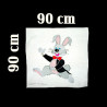 Foulard Lapin ( 90 x 90 cm)