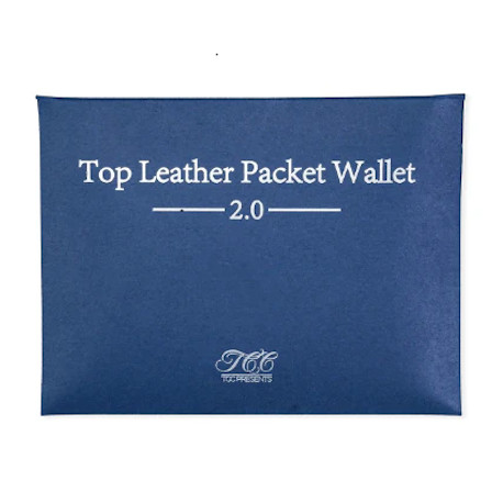 Top Leather Packet Wallet Cut-out Version