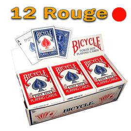 Cartouche Bicycle Ancien Étui 12 Jeux Rouge